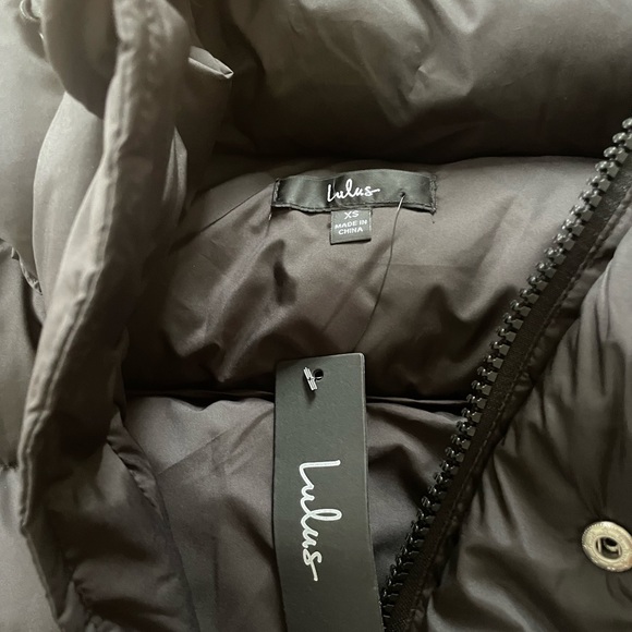 NWT | Lulus | Long Black Winter Coat - Picture 7 of 10